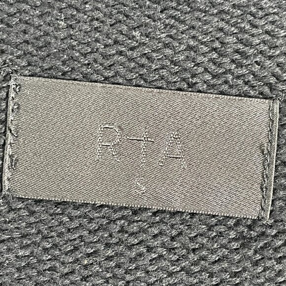 RTA Cardigan Jacket Womens Small Black Rhinestone Studded Open Front Longline - Picture 5 of 15